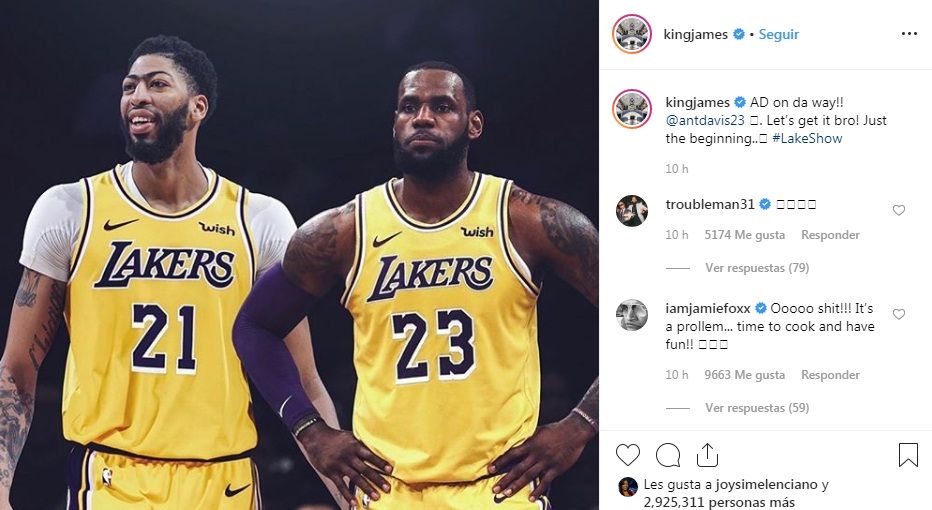 La estrella de la NBA Anthony Davis pasaría a Los Ángeles Lakers