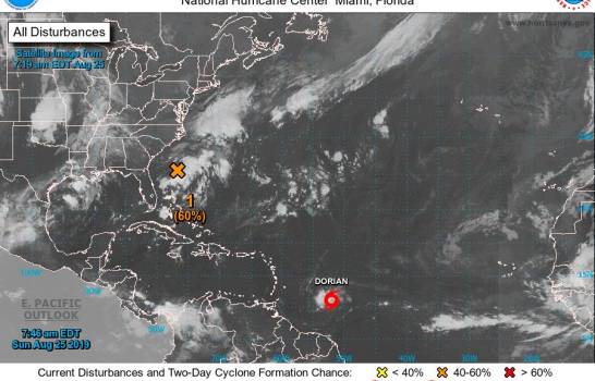 Dorian es el nombre de la tormenta que nos podría impactar como huracán la próxima semana