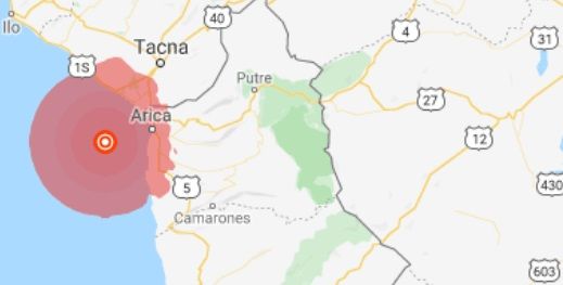 Se registra terremoto de 6,0 en Chile