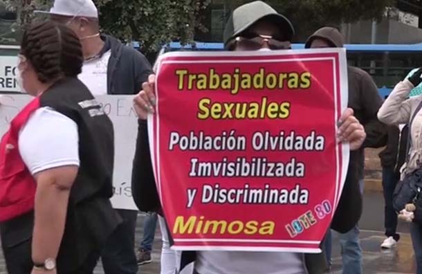 Trabajadoras sexuales de Ecuador salen a protestar