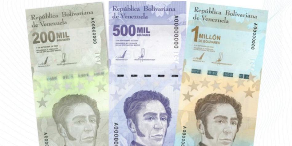 Venezuela lanza un billete de 1 millón de bolívares