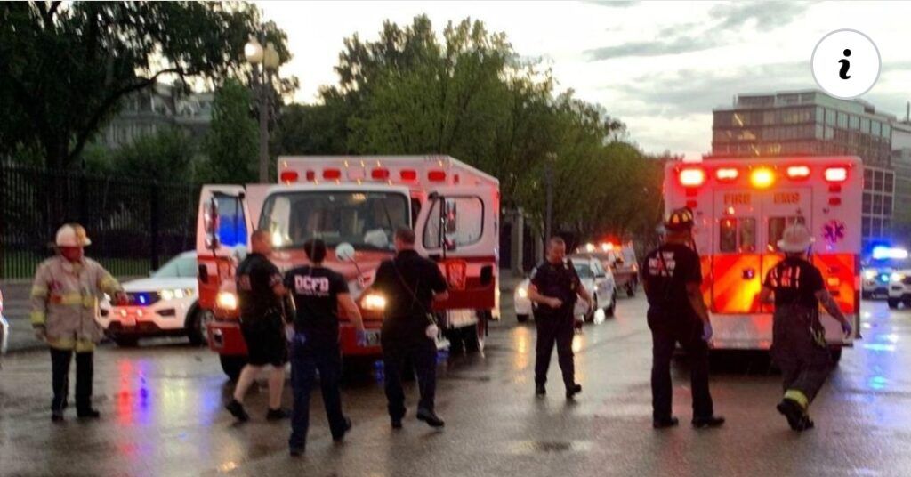 Cuatro heridos de gravedad después de caer un rayo próximo a la  Casa Blanca