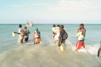 Más de 100,000 africanos cruzaron el golfo de Adén hasta Yemen