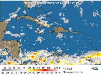 Meteorología anuncia pocas lluvias para este viernes