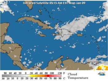 Sistema de alta presión en aguas del Atlántico