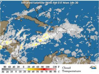 Vaguada provocará lluvias sobre el país