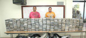 La DNCD infomó que el golpe fue dado después de que el alijo fuera sacado del mar.