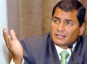 Rafael Correa, presidente de Ecuador.