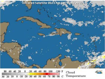Sistema frontal se aleja al noreste de Puerto Rico y se debilita