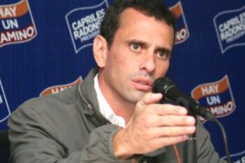 Capriles dice que si gana las elecciones, Venezuela no abandonará ALBA