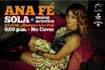Disfruta de la buena música de Ana Feliz este 18 de abril