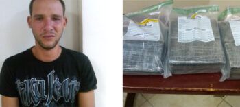 Apresan hombre con 10 paquetes de cocaína