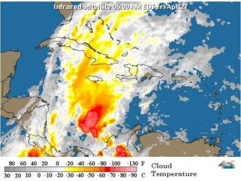 Continuarán las lluvias en el país, según Onamet
