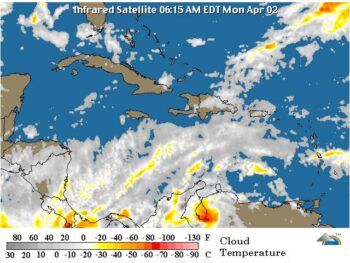 Meteorología informa que habrá lluvias en algunos puntos del país por vaguada