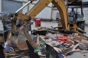 Desmantelan y destruyen más del 75% de las maquinas tragamodedas que estaban ilegales