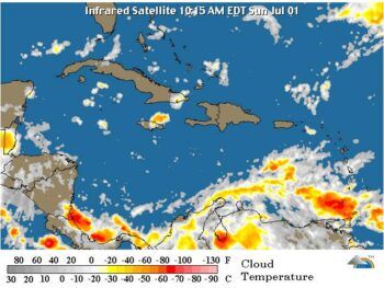 Se esperan lluvias en algunos puntos del país, según Meteorología