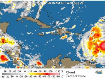 La tormenta tropical «Isaac» se fortalece camino de las Antillas Menores
