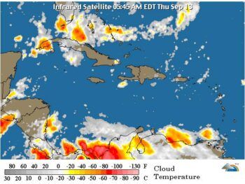 Se esperan lluvias por vaguada sobre el país, informa Meteorología