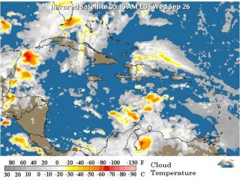 Se esperan lluvias este miércoles, informa Meteorología