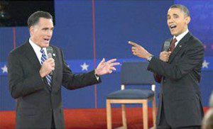 Barack y Mitt ult debate