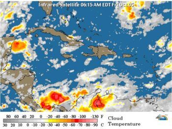 Prevé lluvias débiles con ráfagas de viento