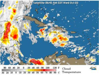 Meteorología pronostica lluvias para este miércoles