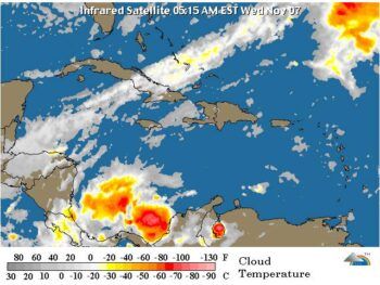 Continuarán las lluvias en el país por vaguada al norte