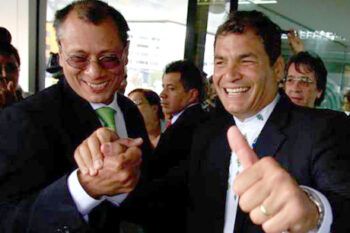 Correa inscribe su candidatura a la reelección como presidente de Ecuador