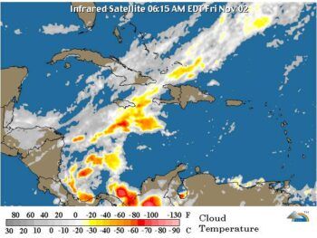 Meteorología pronostica lluvias este viernes por vaguada al norte del país