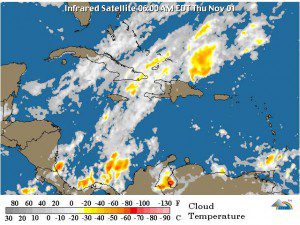 Condiciones para este jueves