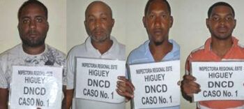 Apresan 2 agentes DNCD junto a 3 civiles con 6 paquetes de coca