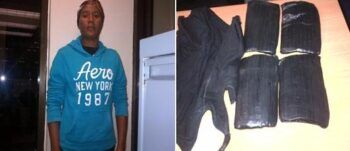 Detienen mujer cargada de cocaína