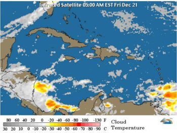 Meteorología pronóstica aguaceros sobre el Este y Noreste