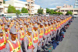 Policia en formacion