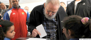 Fidel Castro votando  4-2-13