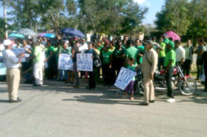 Protesta profesores SGB