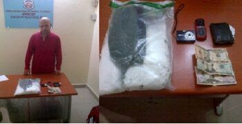 Arrestan italiano viajaría a Milán con 2 paquetes de cocaína