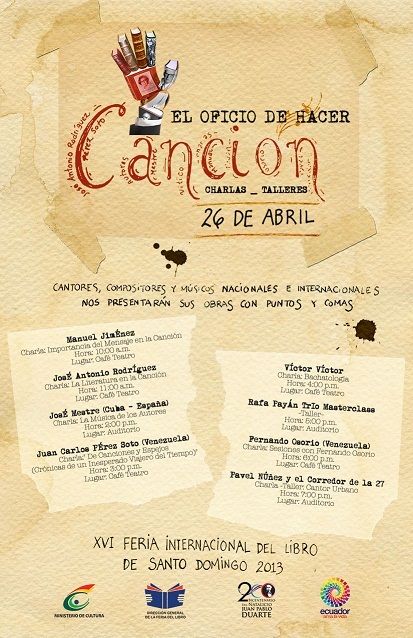 Feria del Libro tendrá destacados cantautores dominicanos y extranjeros
