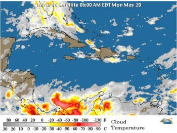 Seguirán los aguaceros y tronadas sobre el país, según Meteorología