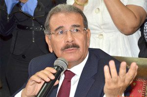 El presidente Danilo Medina.