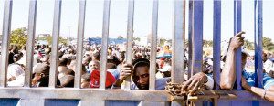 Haitianos en frontera Dajabon