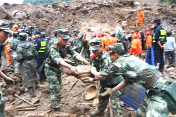Aumentan a 18 los muertos por corrimiento de tierras en el suroeste de China