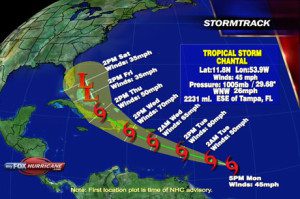 Trayectoria Chantal 9pn