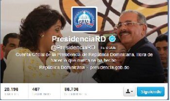 Twitter: @PresidenciaRD es la segunda cuenta más activa del mundo