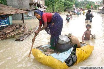 Mueren al menos 16 personas por las lluvias monzónicas en el sur de la India