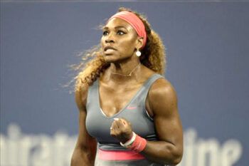 Serena Williams comienza la defensa del título con un entrenamiento ante Schiavone