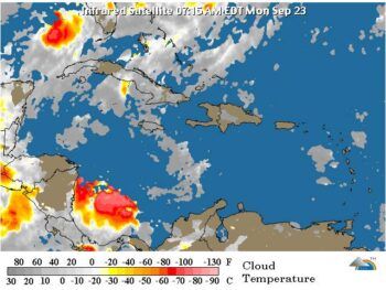 Temperaturas seguirán calurosas; Vaguada provocará lluvias sobre el país