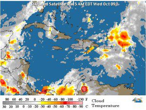 Condiciones del tiempo para este miércoles