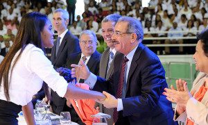Presidente Danilo Medina en la actividad.