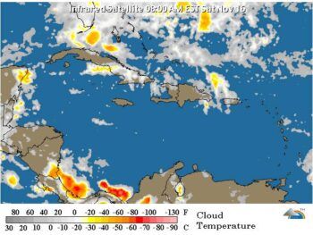 Vaguada frontal al norte del país; chubascos esporádicos